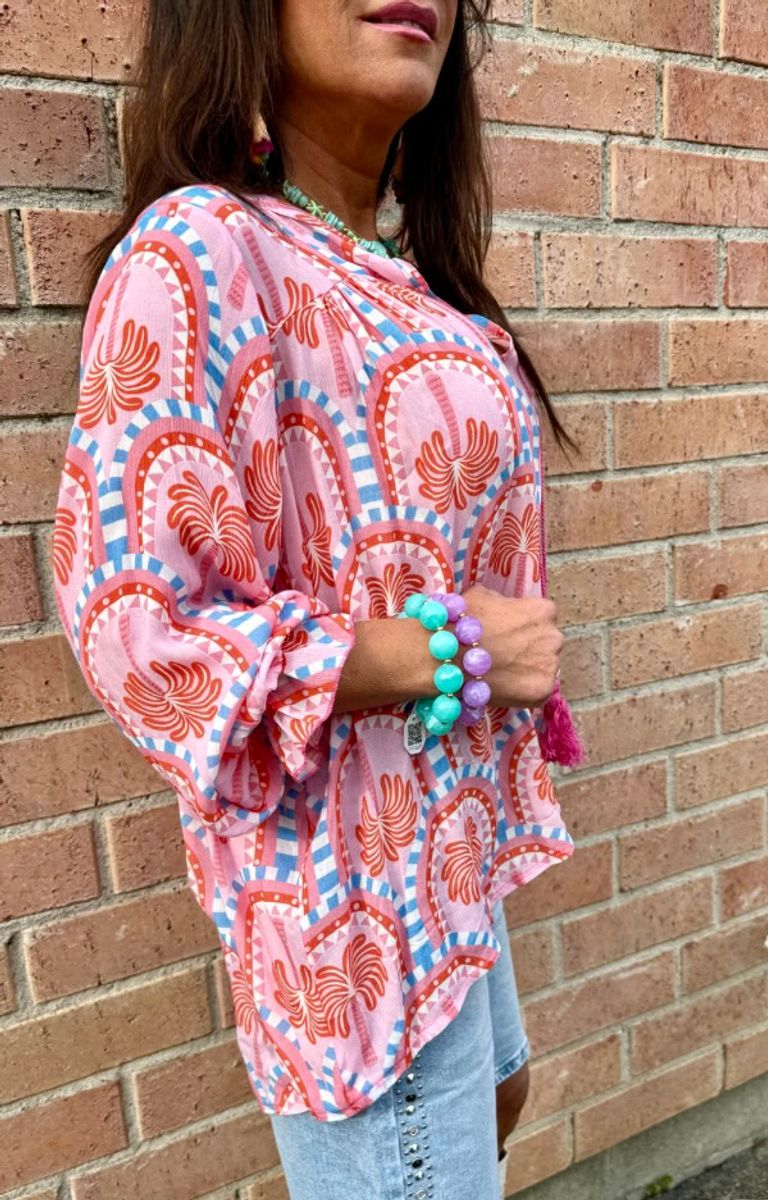 SUSANNE BLOUSE PALM PINK