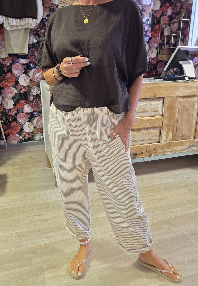 PAOLA STRIPED PANTS