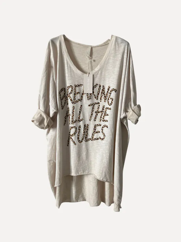 BREAKING THE RULES T-SHIRT