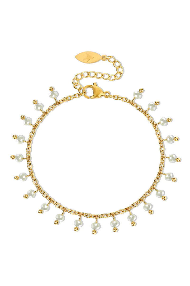 SIMPLE CRYSTAL BEAD BRACELET